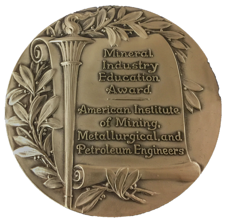 AIME Mineral Industry Education Award