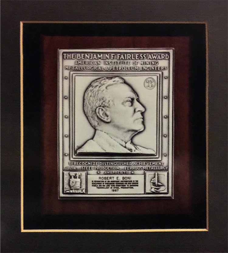 Benjamin F. Fairless Award for Distinguished Achievement in Iron and Metallurgy*