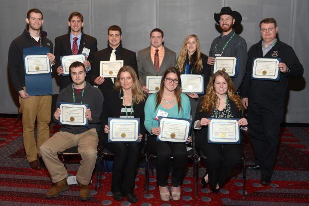 Chelsea Barrett, Joseph Bright, Carolyn Kosloski; George Chapin, Nathan Ellgen, Spencer Evans; Austin Diericx; Kaylor Peratt; Steven Piippo 